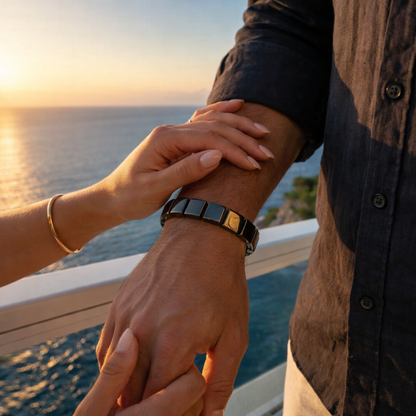 Bracelet HEMIOSTONE: stabilise votre énergie, renforce votre concentration et restaure votre présence masculine légendaire