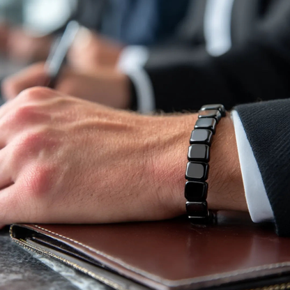 Bracelet HEMIOSTONE: stabilise votre énergie, renforce votre concentration et restaure votre présence masculine légendaire