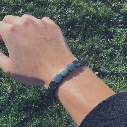 Bracelet HEMIOSTONE: stabilise votre énergie, renforce votre concentration et restaure votre présence masculine légendaire